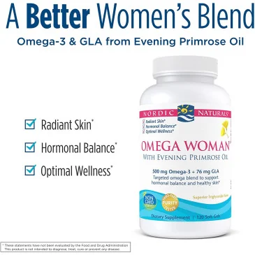 Omega Woman, 500mg - 120 softgels de Nordic Naturals pas cher