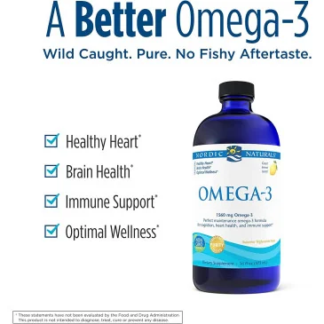 Omega-3 - 1560mg Lemon - 473 ml de Nordic Naturals pas cher