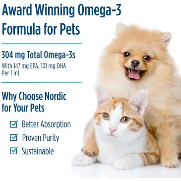 Omega-3 Pet - 60 ml de Nordic Naturals pas cher - Nutriwellness