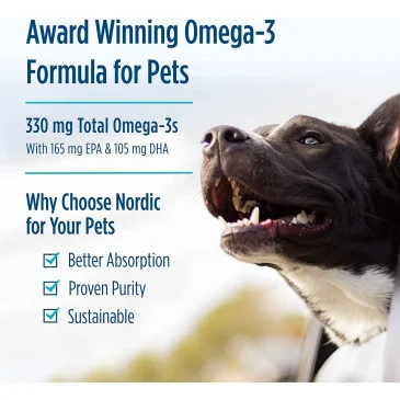 Omega-3 Pet - 90 softgels de Nordic Naturals pas cher - Nutriwellness