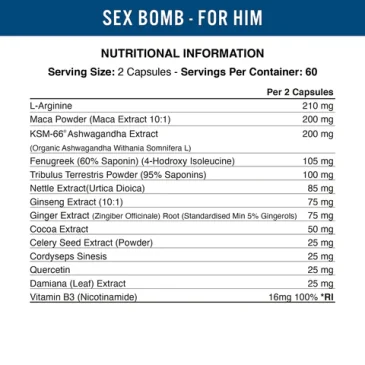 Sex Bomb For Him - Applied Nutrition