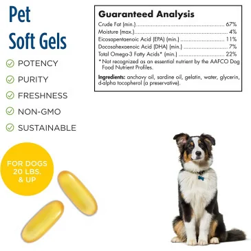 Omega-3 Pet - 180 softgels de Nordic Naturals pas cher - Nutriwellness