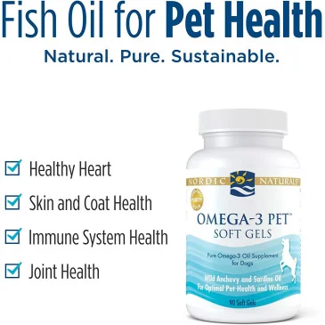 Omega-3 Pet - 180 softgels de Nordic Naturals pas cher - Nutriwellness
