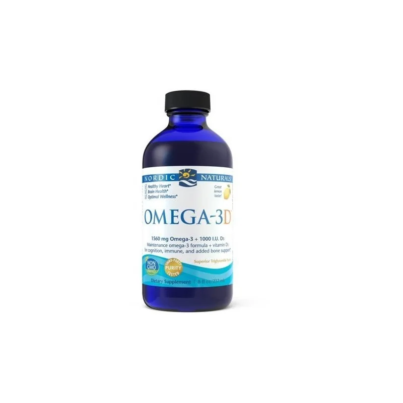 Omega-3D - 1560mg Lemon - 237 ml - Nordic Naturals