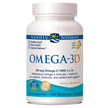 Omega-3D - 690mg Lemon - 60 softgels de Nordic Naturals pas cher