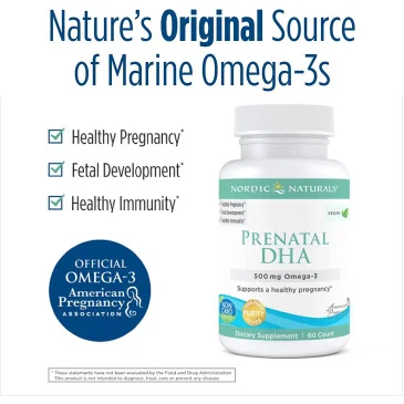 Prenatal DHA Vegan, 500mg - 60 softgels de Nordic Naturals pas cher