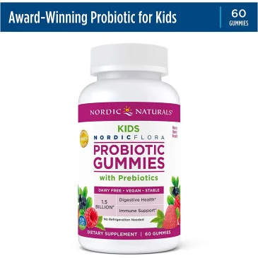 Probiotic Gummies Kids, Merry Berry Punch 60 gummies Nordic Naturals