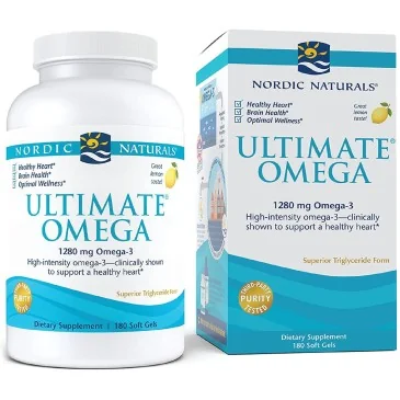 Ultimate Omega - 1280mg Lemon Flavor - 180 softgels Nordic Naturals