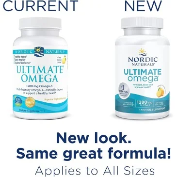 Ultimate Omega - 1280mg Lemon Flavor - 120 softgels Nordic Naturals