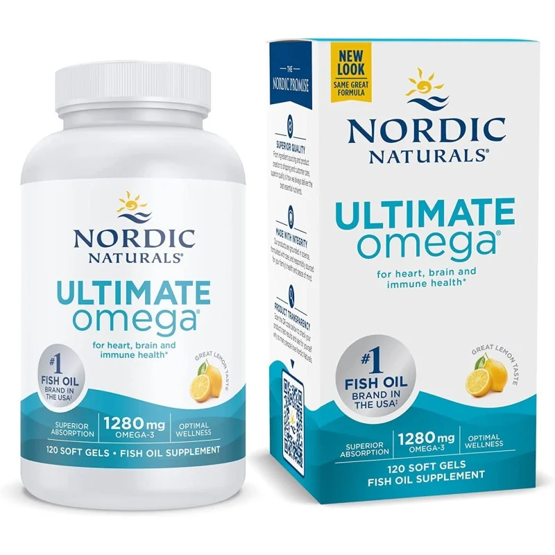Ultimate Omega - 1280mg Lemon Flavor - 120 softgels - Nordic Naturals