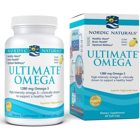 Ultimate Omega - 1280mg Lemon Flavor - 60 softgels Nordic Naturals