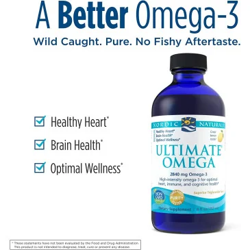 Ultimate Omega - 2840mg Lemon Flavor - 237 ml de Nordic Naturals
