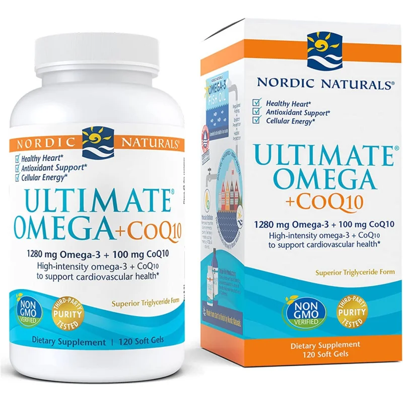 Ultimate Omega + CoQ10 - 1280mg - 120 softgels - Nordic Naturals