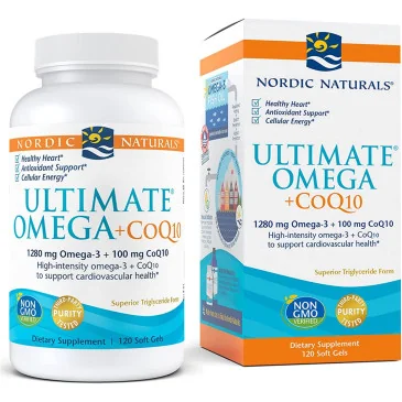 Ultimate Omega + CoQ10 - 1280mg - 120 softgels de Nordic Naturals