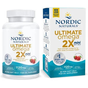 Ultimate Omega 2X Mini, 1120mg Strawberry - Nordic Naturals