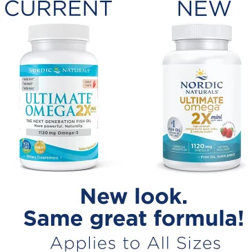 Ultimate Omega 2X Mini, 1120mg Strawberry - Nordic Naturals