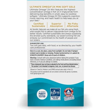 Ultimate Omega 2X Mini, 1120mg Strawberry - Nordic Naturals