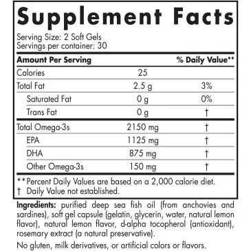 Ultimate Omega 2X Sport - 60 softgels de Nordic Naturals pas cher
