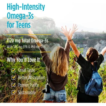 Ultimate Omega 2X TEEN - 60 softgels de Nordic Naturals pas cher