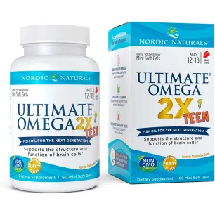 Ultimate Omega 2X TEEN - 60 softgels de Nordic Naturals pas cher