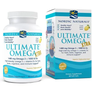Ultimate Omega Xtra - 1480mg Lemon - 60 softgels de Nordic Naturals