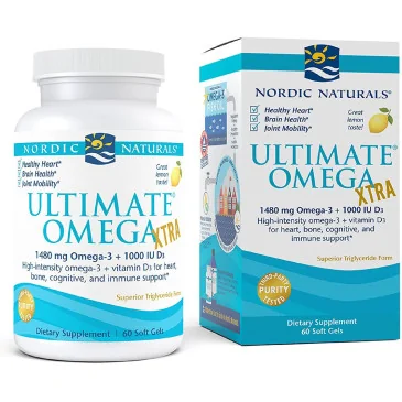 Ultimate Omega Xtra - 1480mg Lemon - 60 softgels de Nordic Naturals