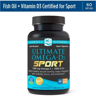 Ultimate Omega-D3 Sport, 1480mg Lemon - 60 softgels de Nordic Naturals