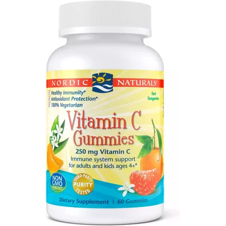 Vitamin C Gummies - 250mg Tangerine - 120 gummies de Nordic Naturals