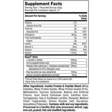 Nitro-Tech Ripped (1810 grams) de Muscletech pas cher - Nutriwellness