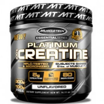 Platinum 100% Creatine - 400 grams de MuscleTech - Nutriwellness