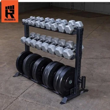 Rugged Combination Weight Plate Dumbbell Rack pas cher - Nutriwellness
