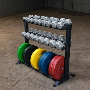 Rugged Combination Weight Plate Dumbbell Rack pas cher - Nutriwellness