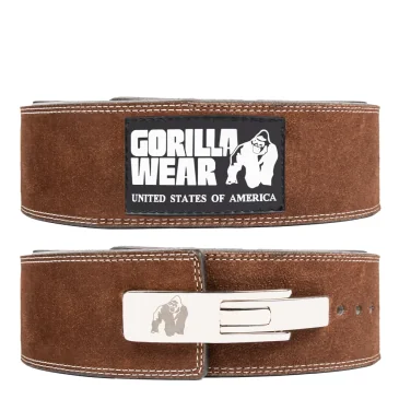 4 Inch Leather Lever Belt (Brown) de Gorilla Wear - Nutriwellness