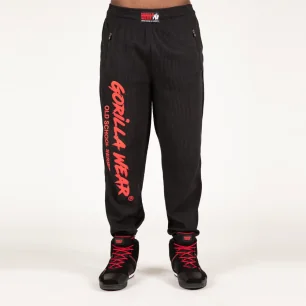 Augustine Old School Pants Black/Red de Gorilla Wear - Nutriwellness