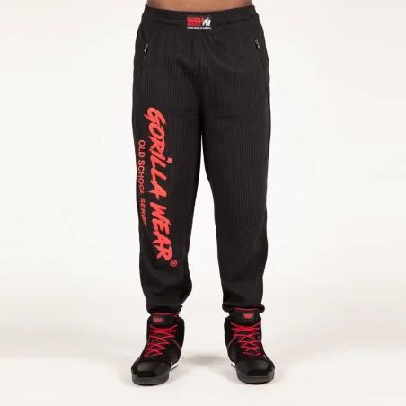 Augustine Old School Pants Black/Red de Gorilla Wear - Nutriwellness
