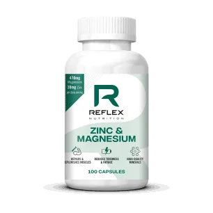 Zinc & Magnesium - 100 caps Reflex Nutrition pas cher - Nutriwellness
