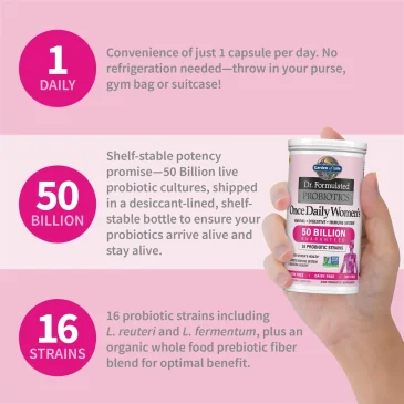 Dr. Formulated Probiotics Once Daily Women's 30 vcaps Garden of Life
