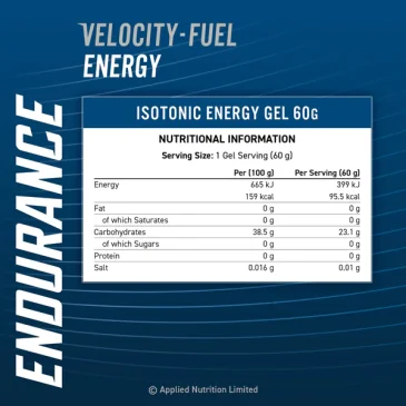 Endurance Energy Isotonic Energy Gel - 20 x 60g d'Applied Nutrition