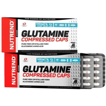 Glutamine Compressed Caps - 120 caps Nutrend pas cher - Nutriwellness
