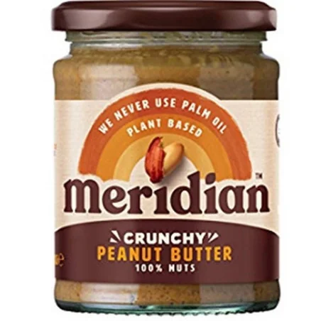 Peanut Butter Crunchy 280g de Meridian Foods pas cher - Nutriwellness