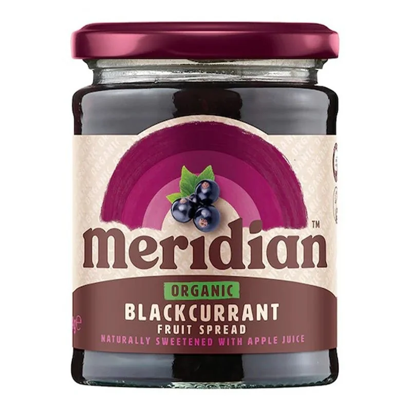 Organic Blackcurrant Fruit Spread (284g) - Meridian Foods