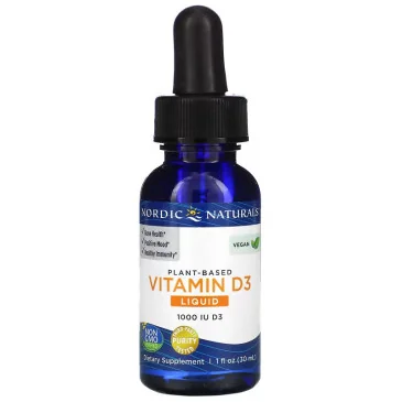 Vitamin D3 Vegan, 1000 IU - 30 ml de Nordic Naturals pas cher
