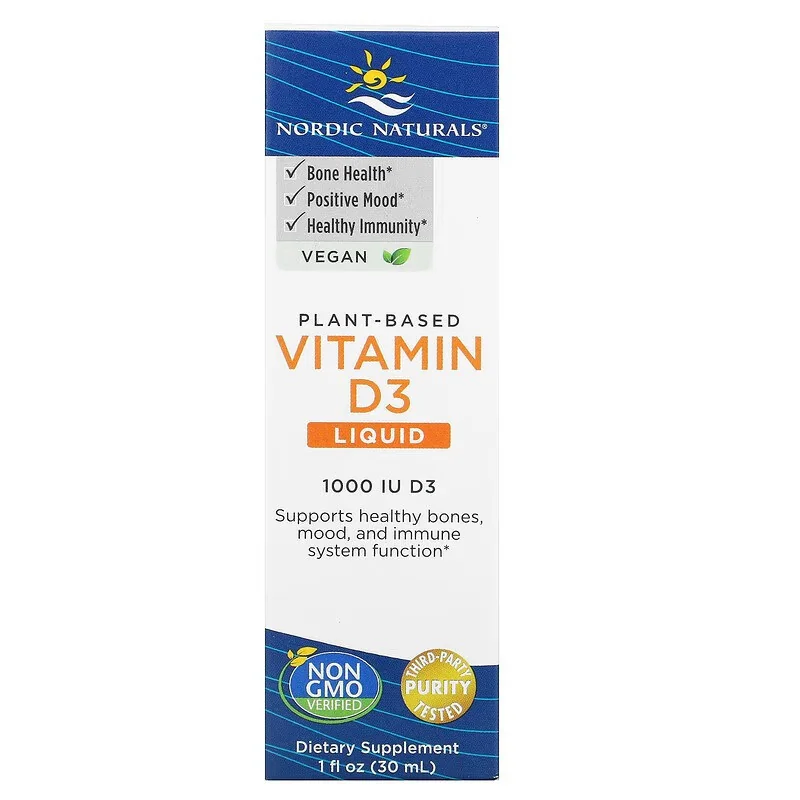 Vitamin D3 Vegan, 1000 IU - 30 ml - Nordic Naturals