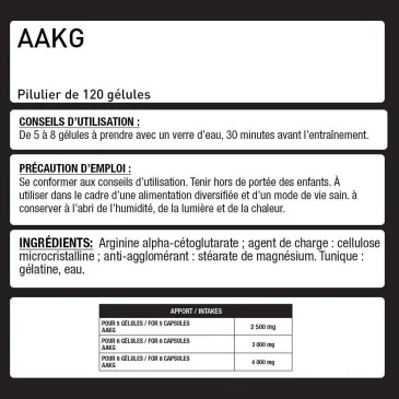 AAKG - 120 gélules d'Eric Favre pas cher - Nutriwellness