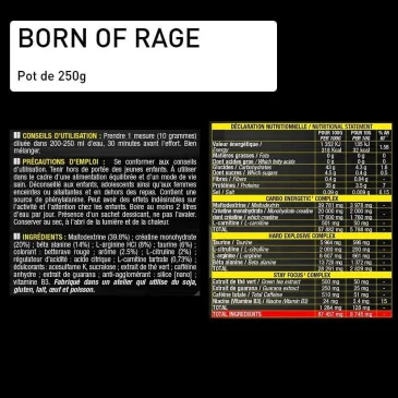 Born of Rage d'Eric Favre pas cher - Nutriwellness