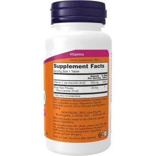 Vitamin C-500 with Rose Hips - 100 tablets - NOW Foods