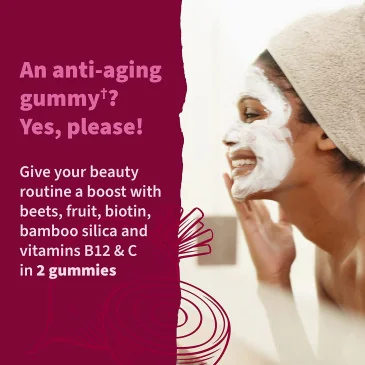 Beauty Beets Gummies, Raspberry - 60 fruit gummies de Garden of Life