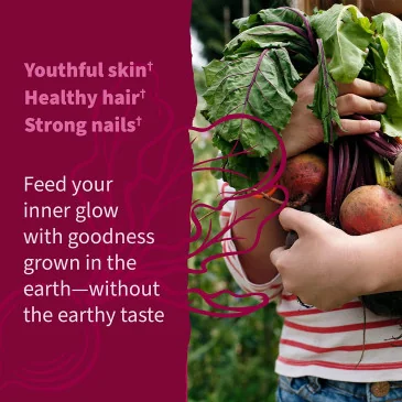 Beauty Beets Gummies, Raspberry - 60 fruit gummies de Garden of Life