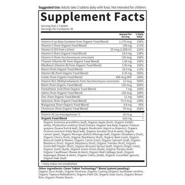 Mykind Organics Men's Multi - 60 vegan tabs de Garden of Life pas cher