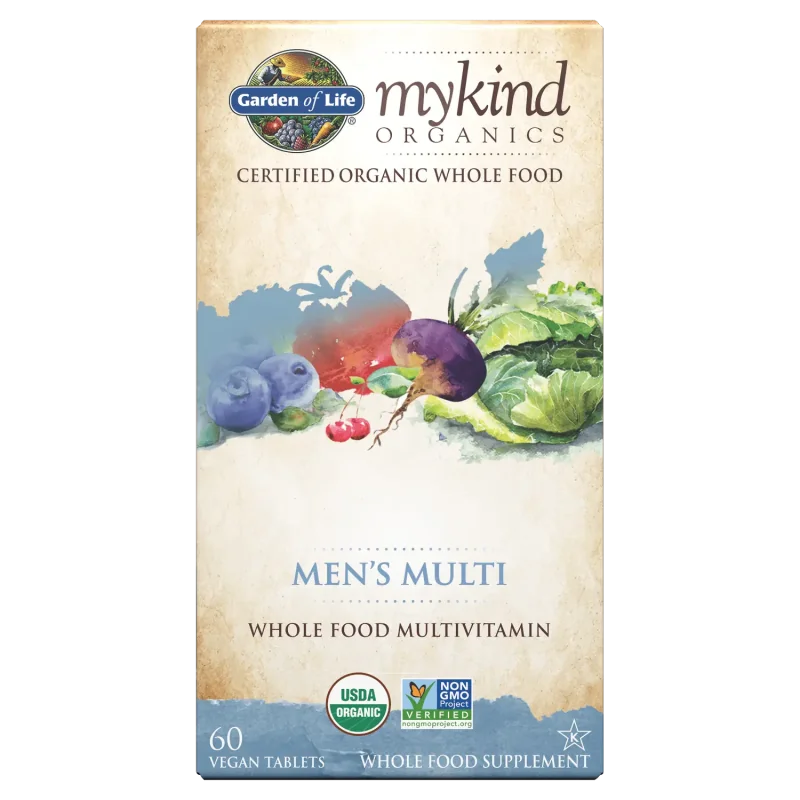 Mykind Organics Men's Multi - 60 vegan tabs - Garden of Life
